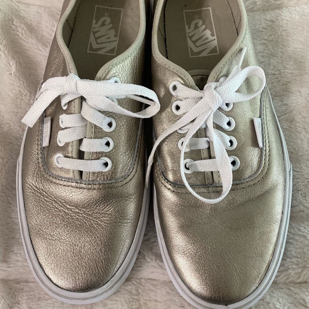 Gold Shimmer Vans